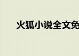 火狐小说全文免费阅读（火狐文学网）