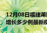 12月08日福建莆田最新疫情状况及莆田今天增长多少例最新疫情