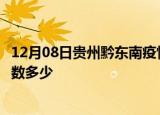 12月08日贵州黔东南疫情阳性人数及黔东南新冠疫情累计人数多少