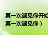 第一次遇见你开始我的脑袋就像是一张白纸（第一次遇见你）
