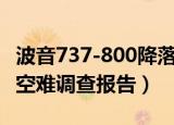 波音737-800降落时发生故障（波音737max空难调查报告）