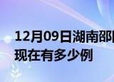 12月09日湖南邵阳疫情最新情况及邵阳疫情现在有多少例