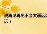 说再见再见不会太遥远这首歌的歌名（说再见再见不会太遥远）
