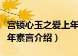 宫锁心玉之爱上年素言（关于宫锁心玉之爱上年素言介绍）