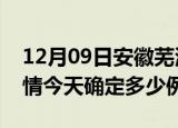 12月09日安徽芜湖疫情最新通报表及芜湖疫情今天确定多少例了