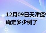 12月09日天津疫情情况数据及天津疫情今天确定多少例了