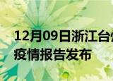 12月09日浙江台州疫情情况数据及台州最新疫情报告发布