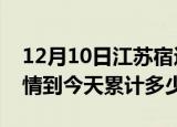12月10日江苏宿迁疫情新增病例数及宿迁疫情到今天累计多少例