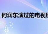 何润东演过的电视剧（何润东演过的电视剧）