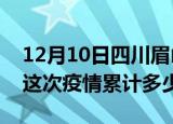 12月10日四川眉山疫情消息实时数据及眉山这次疫情累计多少例