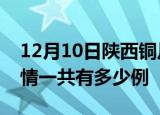 12月10日陕西铜川疫情今日多少例及铜川疫情一共有多少例