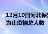 12月10日河北保定疫情动态实时及保定目前为止疫情总人数