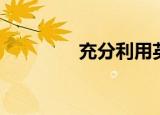 充分利用英文（利用英文）