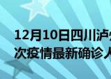 12月10日四川泸州疫情总共多少例及泸州此次疫情最新确诊人数