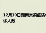 12月10日湖南常德疫情今天多少例及常德最新疫情共多少确诊人数