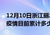12月10日浙江丽水疫情今日数据及丽水最新疫情目前累计多少例