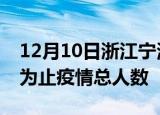 12月10日浙江宁波累计疫情数据及宁波目前为止疫情总人数