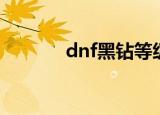 dnf黑钻等级（dnf黑钻称号）
