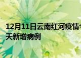 12月11日云南红河疫情今日最新情况及红河疫情最新消息今天新增病例