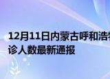 12月11日内蒙古呼和浩特疫情新增多少例及呼和浩特疫情确诊人数最新通报