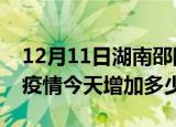 12月11日湖南邵阳疫情最新状况今天及邵阳疫情今天增加多少例