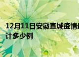12月11日安徽宣城疫情最新状况今天及宣城最新疫情目前累计多少例