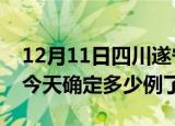 12月11日四川遂宁疫情情况数据及遂宁疫情今天确定多少例了