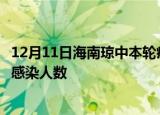 12月11日海南琼中本轮疫情累计确诊及琼中疫情最新确诊数感染人数