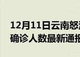 12月11日云南怒江今日疫情数据及怒江疫情确诊人数最新通报