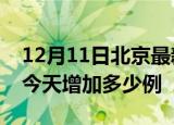 12月11日北京最新疫情通报今天及北京疫情今天增加多少例