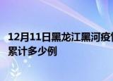 12月11日黑龙江黑河疫情最新通报详情及黑河最新疫情目前累计多少例