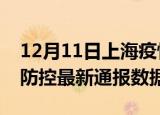 12月11日上海疫情实时最新通报及上海疫情防控最新通报数据