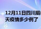 12月11日四川眉山疫情新增病例数及眉山今天疫情多少例了