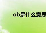 ob是什么意思啊（ob是什么意思）