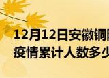 12月12日安徽铜陵疫情情况数据及铜陵新冠疫情累计人数多少