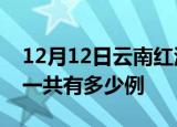 12月12日云南红河疫情最新通报及红河疫情一共有多少例