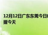 12月12日广东东莞今日疫情最新报告及东莞疫情最新实时数据今天