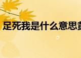 足死我是什么意思黄色（足死我是什么意思）