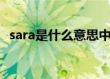 sara是什么意思中文人名（sara是哪国人）