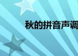 秋的拼音声调怎么标（秋的拼音）