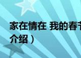 家在情在 我的春节（关于家在情在 我的春节介绍）
