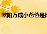 欧阳万成小爸爸是谁演的（欧阳万成小爸爸）