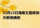 12月12日海南文昌疫情今日最新情况及文昌疫情最新消息今天新增病例