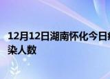 12月12日湖南怀化今日疫情数据及怀化疫情最新通报今天感染人数