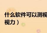 什么软件可以测视力的最准（手机上最准的测视力）
