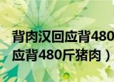 背肉汉回应背480斤猪肉新闻（贵阳背肉汉回应背480斤猪肉）