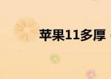 苹果11多厚（苹果11多大尺寸）