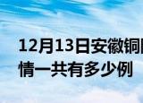 12月13日安徽铜陵疫情今日多少例及铜陵疫情一共有多少例
