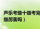 声乐考级十级考完了继续考什么（声乐考级十级厉害吗）