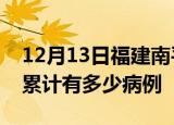 12月13日福建南平疫情病例统计及南平疫情累计有多少病例